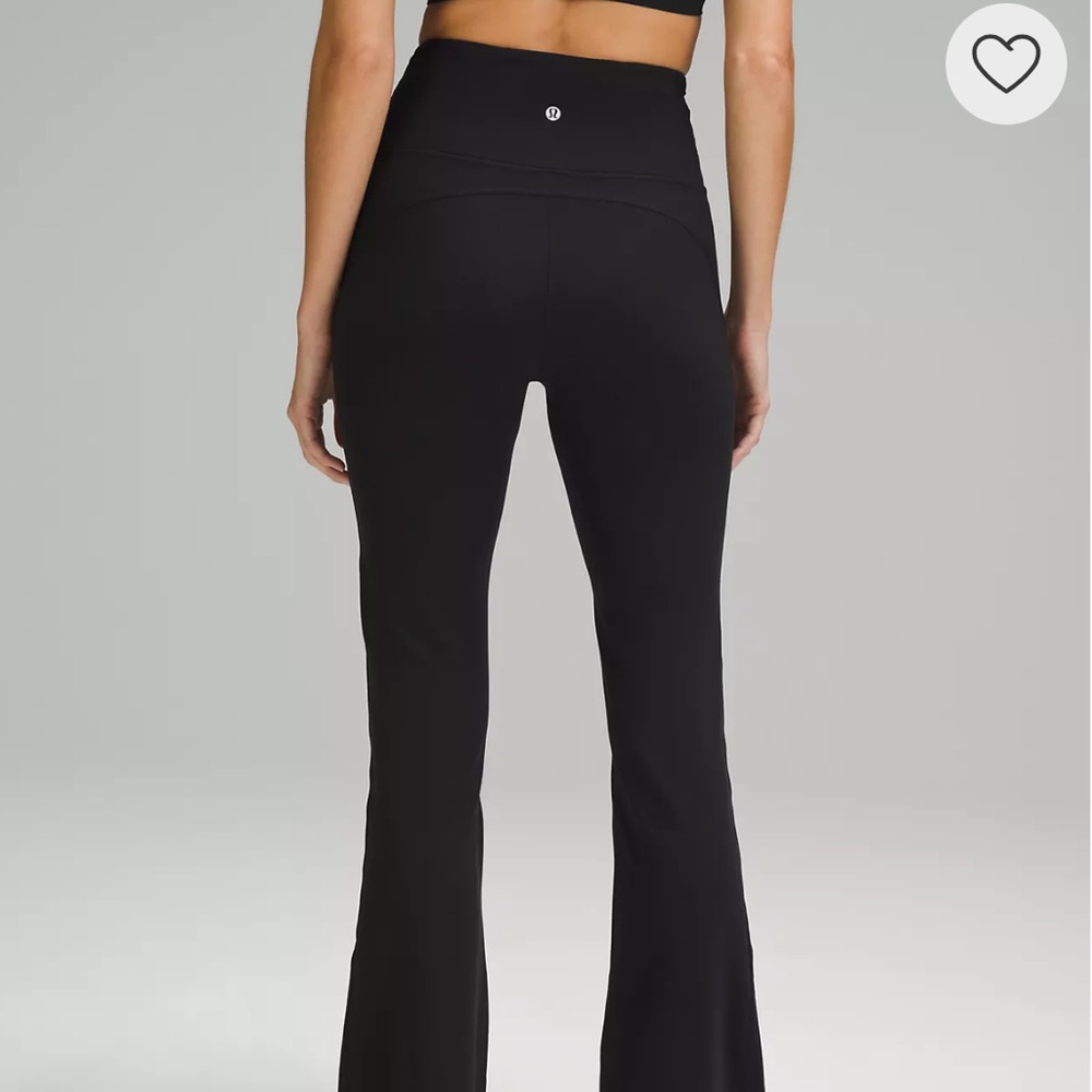 Black Lululemon Groove Nulu Super High Rise Flare Legging